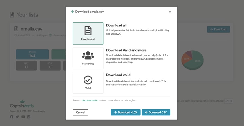 File types to download